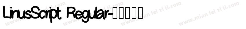 LinusScript Regular字体转换